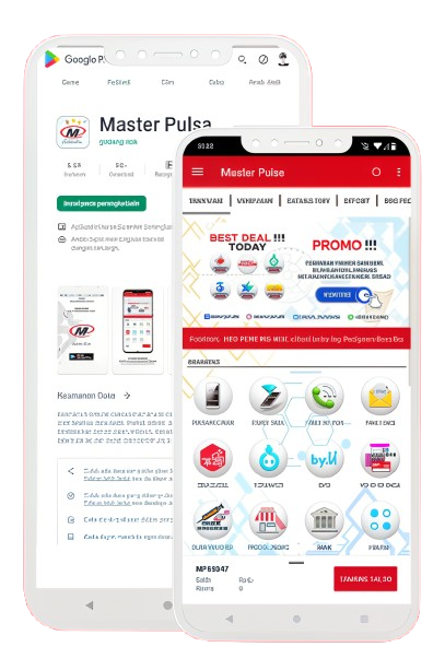 UI Aplikasi Master Pulsa